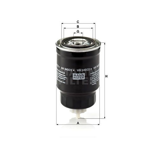 MANN-FILTER Kraftstofffilter