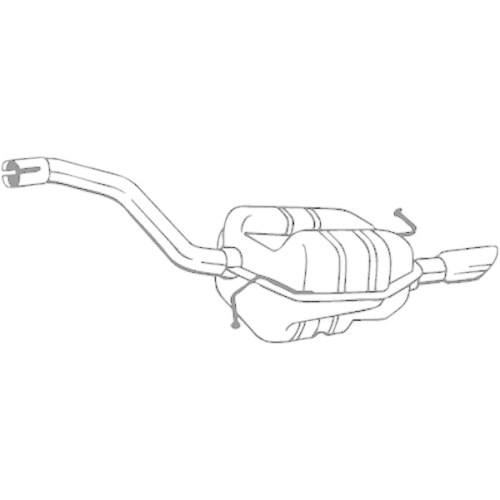 BOSAL Endschalld&auml;mpfer