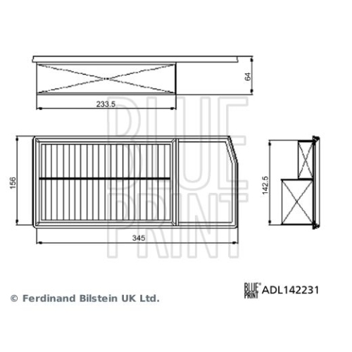 BLUE PRINT Luftfilter